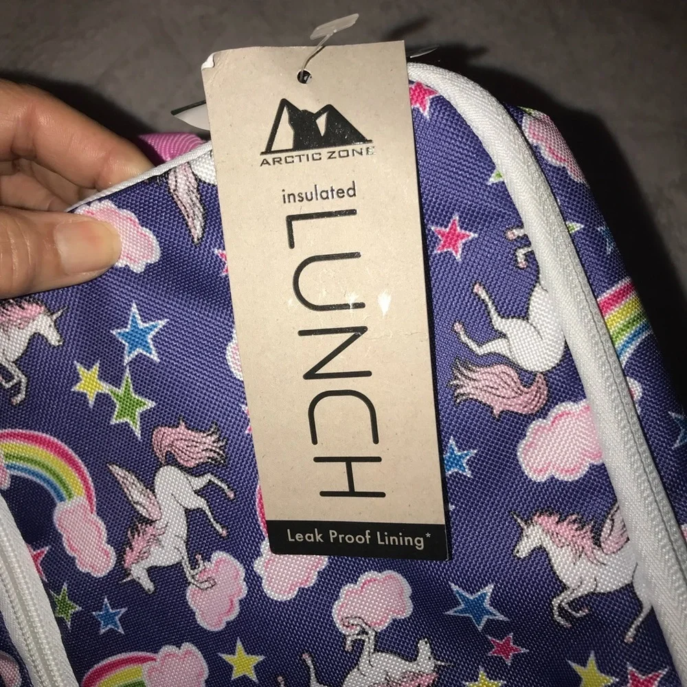 Arctic Zone Unicorn Rainbow Stars High Density Thermal Insulation Lunch Box New